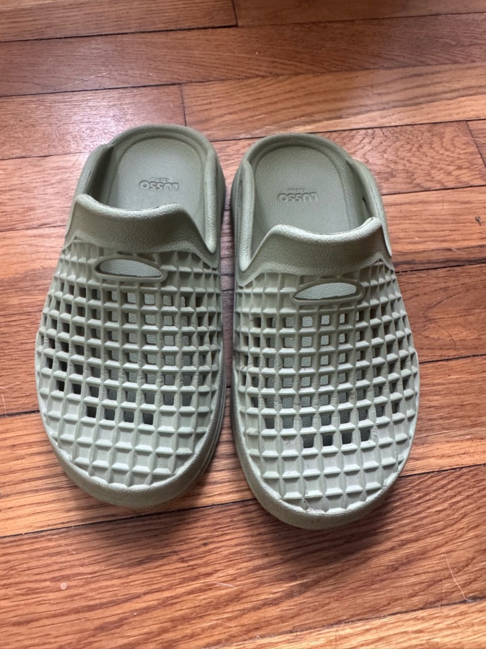 Lusso Cloud Kids Sage Green Slip-On Sandals - Breathable Water-Friendly Slides